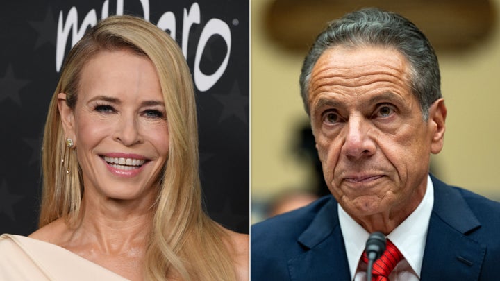 "Eu quero que ele achate minha curva, então eu quero achatar sua curva," O Chelsea Handler, à esquerda, disse uma vez sobre o ex -governador de Nova York Andrew Cuomo.