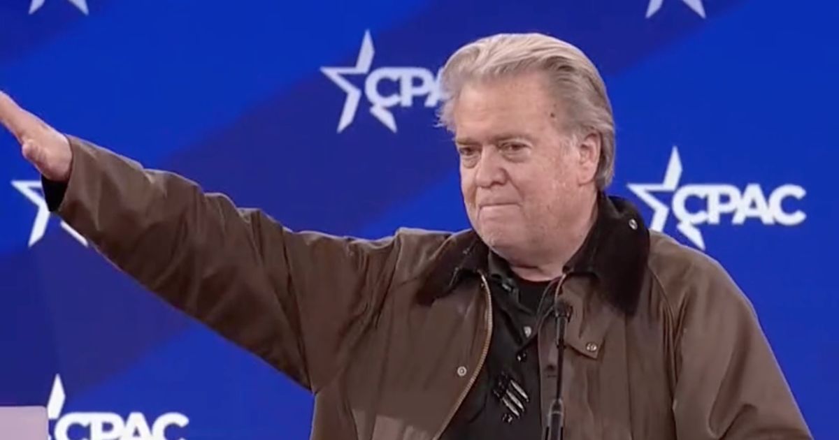 Steve Bannon's Apparent Nazi Salute At CPAC Causes A Furor On Social Media