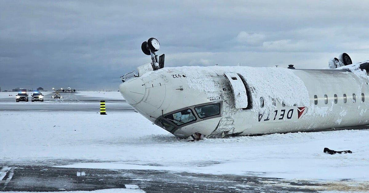 NextImg:Delta Passenger 'Drenched With Jet Fuel' During Toronto Plane Flip: Lawsuit