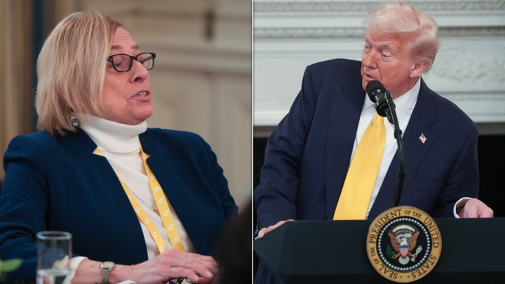 Maine Gov. Janet Mills (D) told President Donald Trump that she'll see him in court after he threatened to withhold federal funding to her state over his transgender athlete ban.