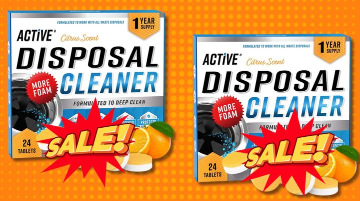 These garbage disposal cleaning tablets are on sale. 