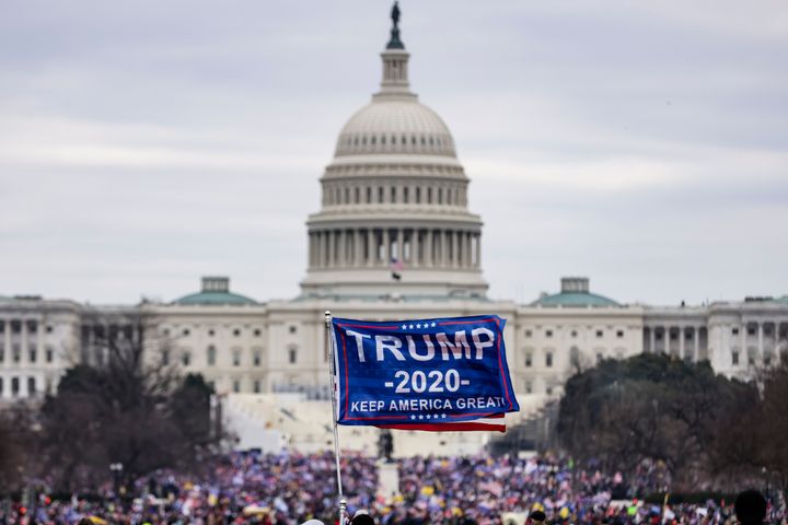 Pro-Trump supporters storm the U.S. Capitol following a rally with President Donald Trump on Jan. 6, 2021, in Washington, D.C.