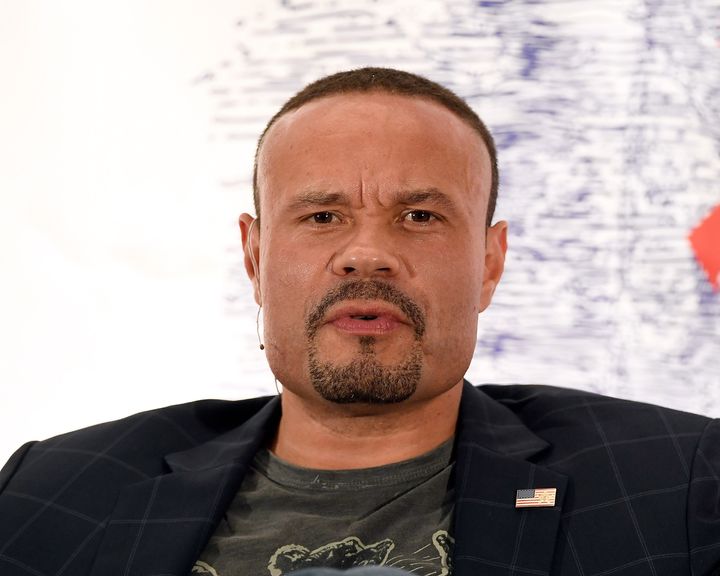 Dan Bongino speaks during Politicon 2018 in Los Angeles.