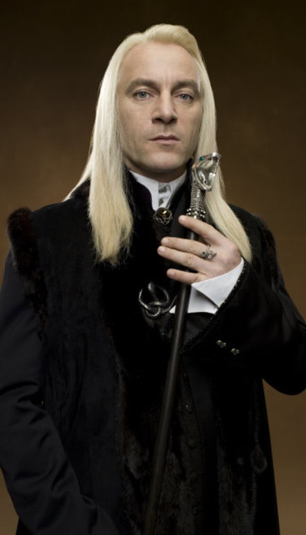 Jason Isaacs in character as Lucius Malfoy