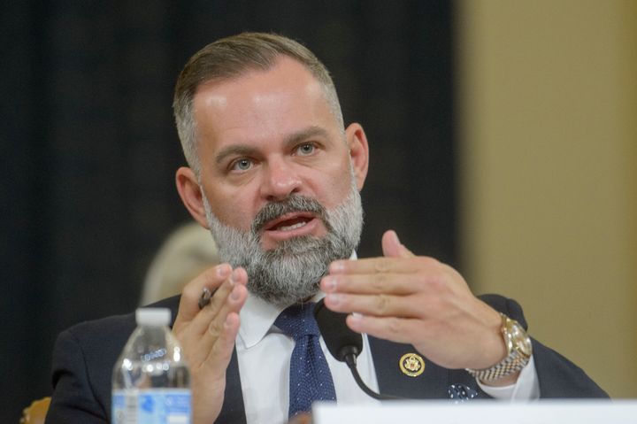 Rep. Cory Mills (R-Fla.) testifies at the first public hearing of a bipartisan congressional task force investigating the assassination attempts against Republican presidential nominee former President Donald Trump, at Capitol Hill in Washington, on Sept. 26, 2024.