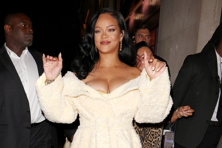 Rihanna arriving at Selfridges for her Fenty Hair launch party on Sept. 16, 2024, in London. In a recent interview, the singer offered an update on her long-awaited ninth album.