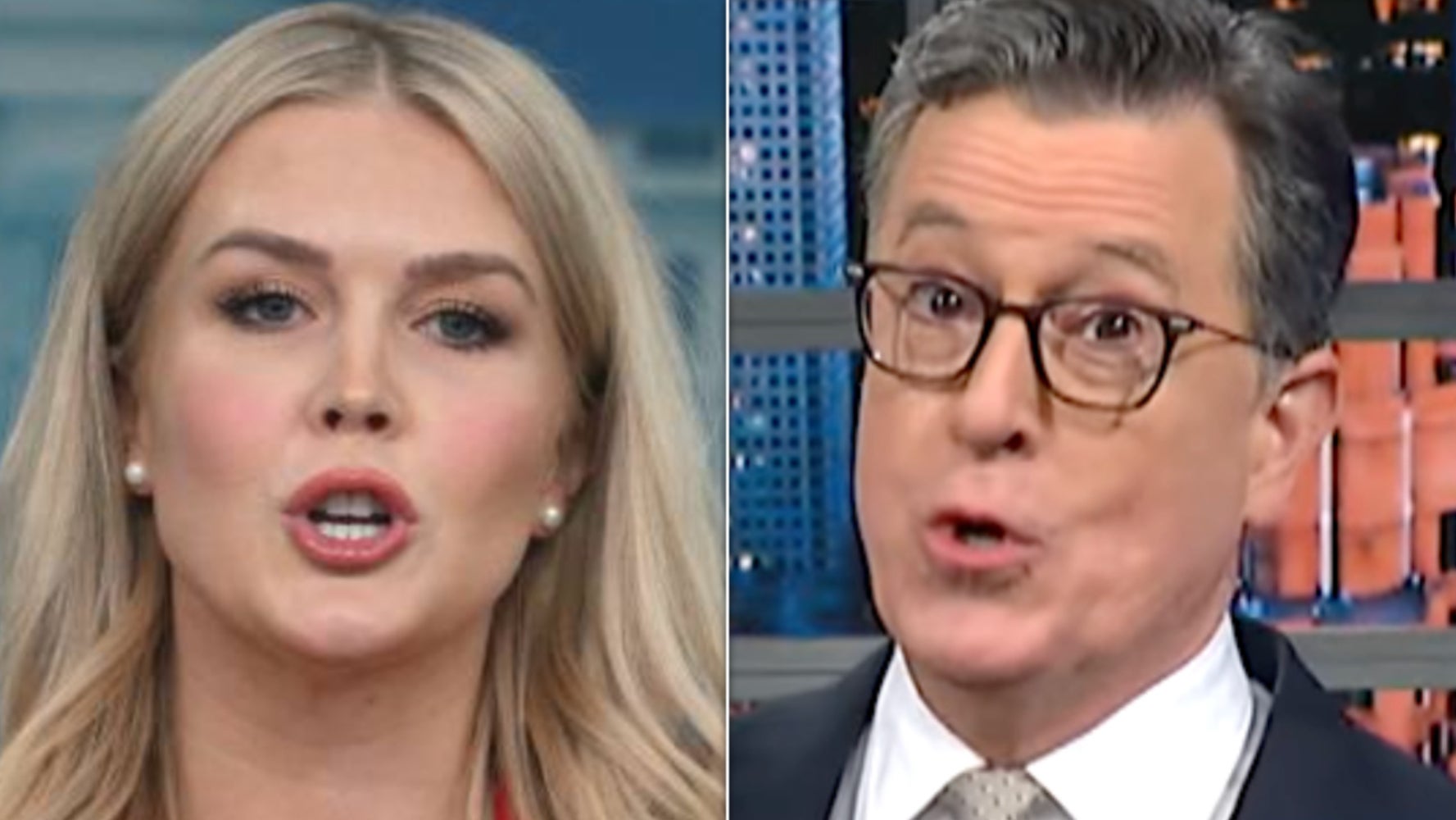 Stephen Colbert Eviscerates Karoline Leavitt's Trump Team Claim In Bonkers Rant | HuffPost Entertainment