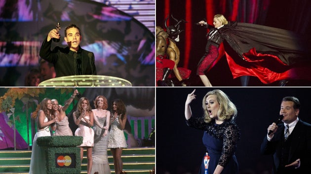 Robbie Williams, Madonna, Girls Aloud and Adele have all been at the centre of iconic Brit Awards moments