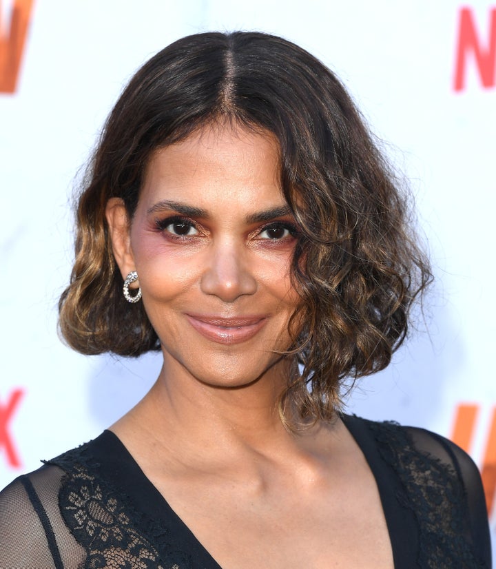 Halle Berry arrives at the Los Angeles premiere of Netflix's "The Union" at The Egyptian Theatre Hollywood on Aug. 12, 2024, in Los Angeles. The actor recently opened up about her journey navigating perimenopause with Drew Barrymore.