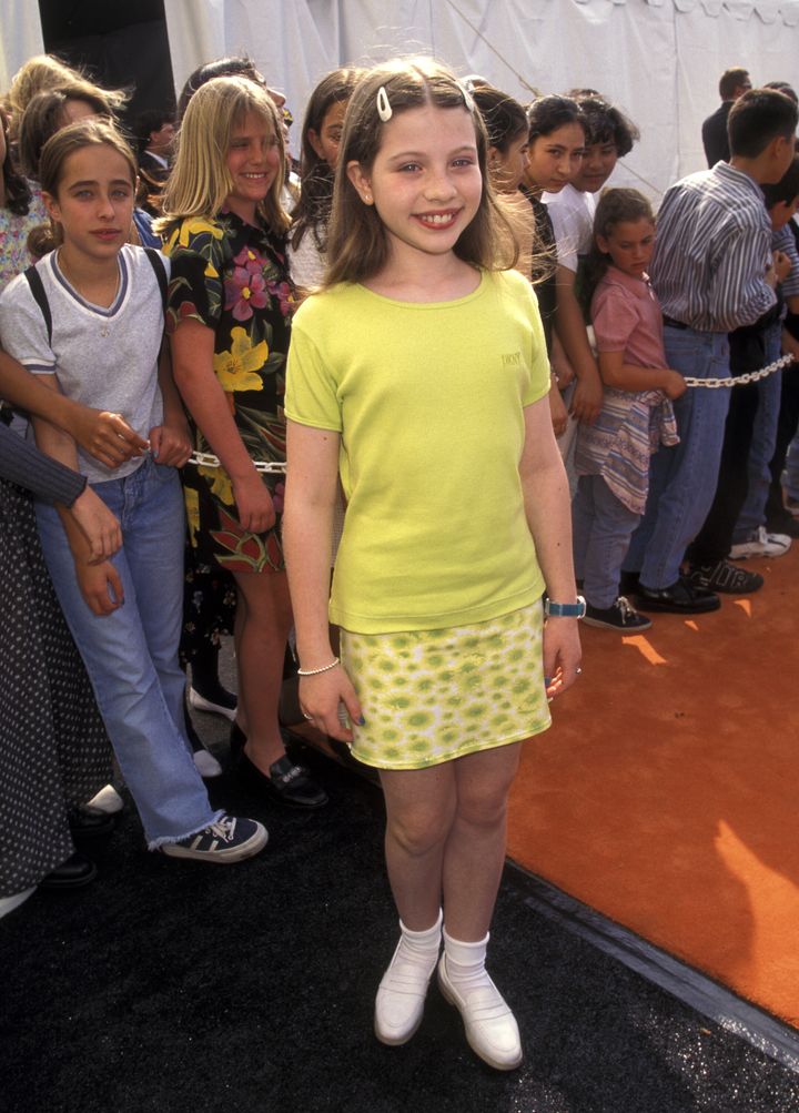 Michelle Trachtenberg during Nickelodeon's 10th Annual Kids Choice Awards in 1997.