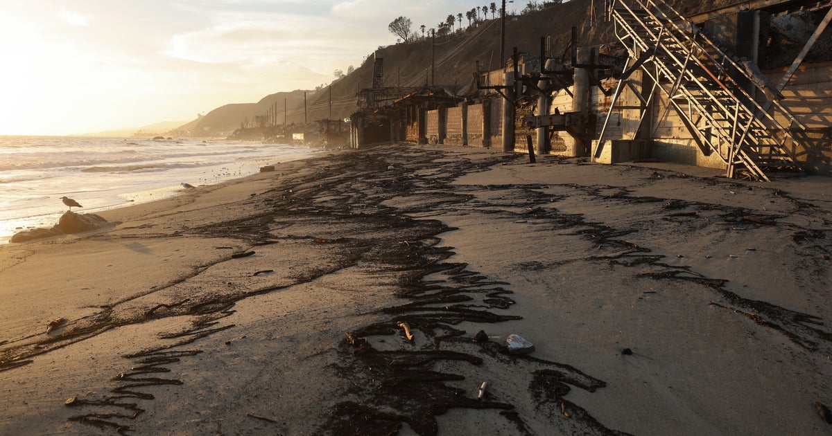 Wildfire Debris Washing Up On Los Angeles Beaches Causes Alarm