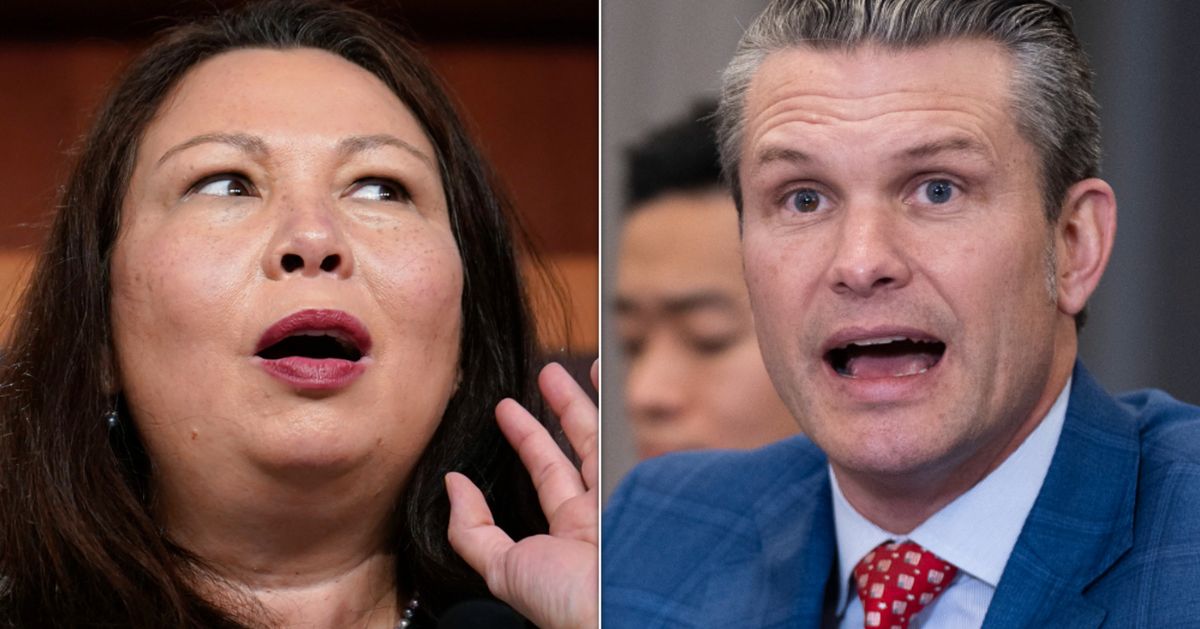 NextImg:Tammy Duckworth Torches Pete Hegseth For Flip-Flopping On Russia And Brings Receipts