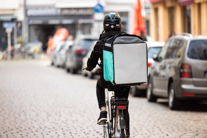 It's a good sign if your food is delivered in a thermal backpack.