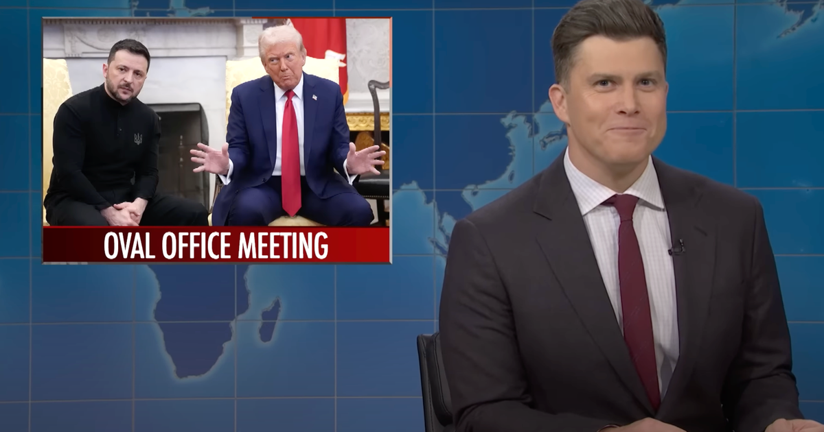 NextImg:'Weekend Update': Colin Jost Thanks Trump For Taking This 'Gamble' During Zelenskyy Clash