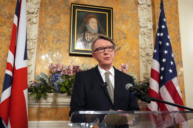 Peter Mandelson is Britain's Ambassador to the United States.