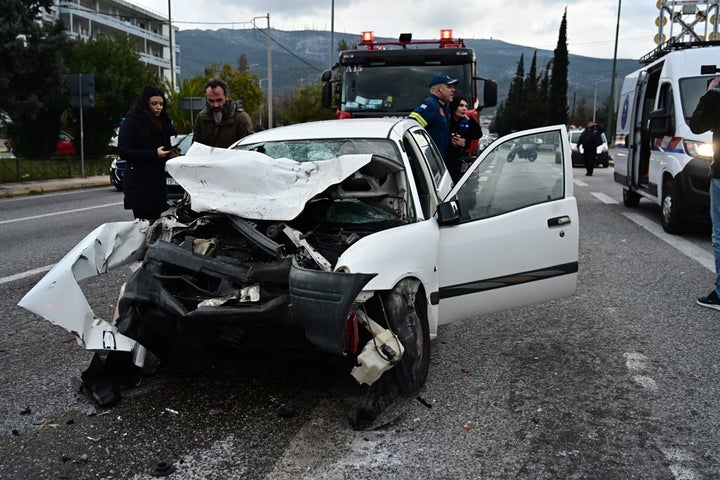 Σοβαρό τροχαίο το μεσημέρι της Καθαράς Δευτέρας στη λεωφόρο Κατεχάκη με 2 νεκρούς και 4 τρυματίες. Καθαρή Δευτέρα 3 Μαρτίου 2025 (ΚΩΣΤΑΣ ΤΖΟΥΜΑΣ / EUROKINISSI)