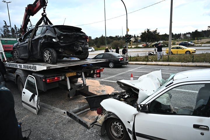 Σοβαρό τροχαίο το μεσημέρι της Καθαράς Δευτέρας στη λεωφόρο Κατεχάκη με 2 νεκρούς και 4 τρυματίες. Καθαρή Δευτέρα 3 Μαρτίου 2025 (ΚΩΣΤΑΣ ΤΖΟΥΜΑΣ / EUROKINISSI)