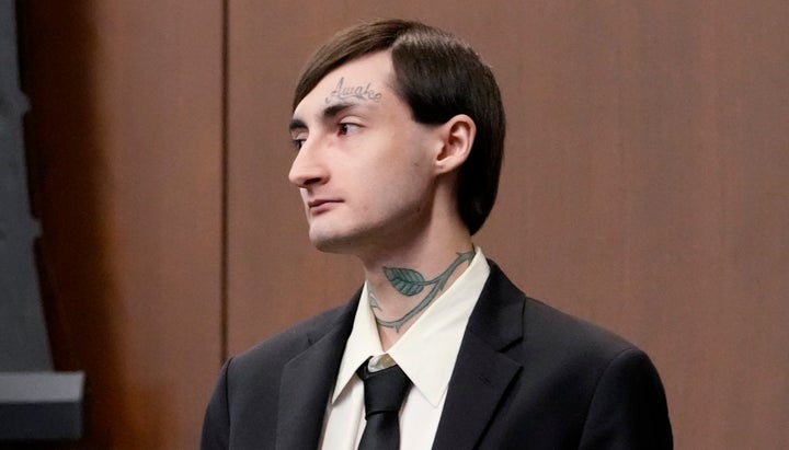 Robert E. Crimo III arrives for his trial in Judge Victoria A. Rossetti's courtroom in Waukegan, Ill., Monday, March 3, 2025. (AP Photo/Nam Y. Huh, Pool)