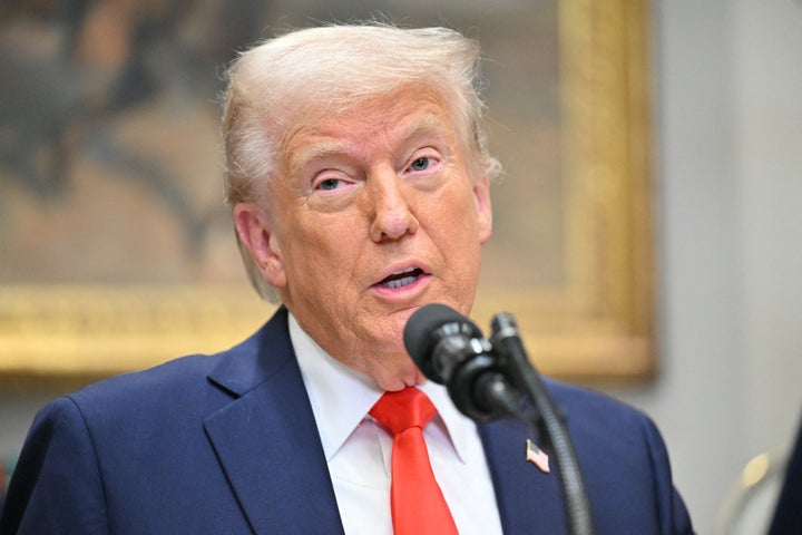 US President Donald Trump speaks in the Roosevelt Room of the White House in Washington, DC, on March 3, 2025. (Photo by ROBERTO SCHMIDT / AFP) (Photo by ROBERTO SCHMIDT/AFP via Getty Images)
