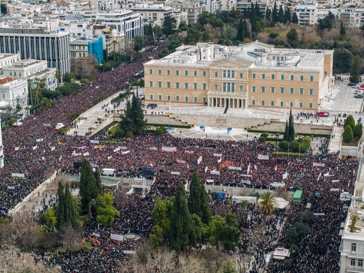 Συγκέντρωση για τα Τέμπη στο Σϋνταγμα - Παρασκευή 28 Φεβρουαρίου 2025.