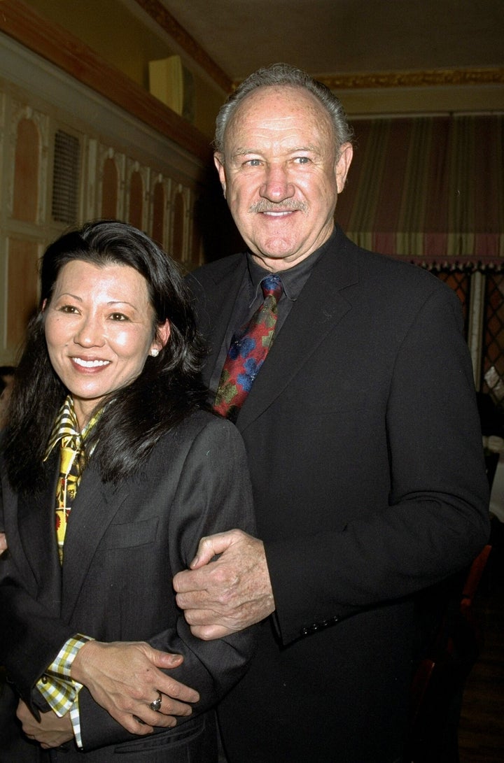 Gene Hackman with wife Betsy Arakawa at a United Cerebral Palsy event in New York City in 2000.