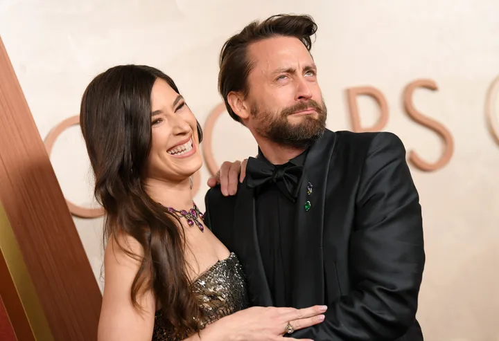 Kieran Culkin and Jazz Charton attend the 97th Oscars at the Dolby Theatre on Sunday.