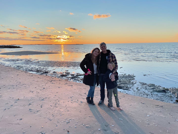 The author and her family vacationing in Cape Charles on Virginia's Eastern Shore.