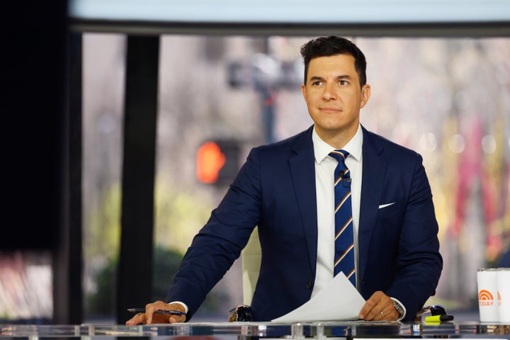 TODAY -- Pictured: Tom Llamas on Friday April 15, 2022 -- (Photo by: Nathan Congleton/NBC via Getty Images)