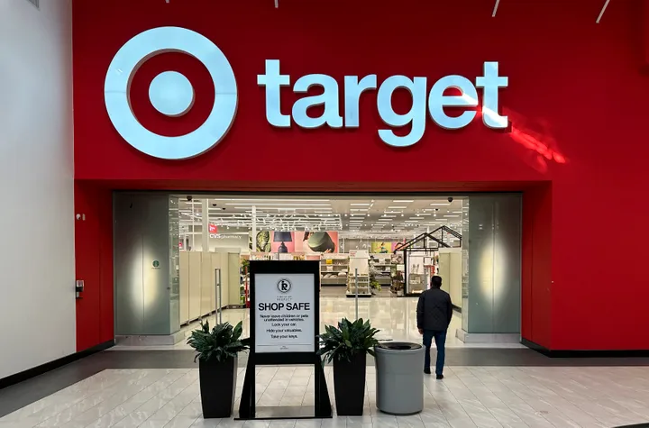 A person heads into a Target store Thursday, Jan. 11, 2024, in Lakewood, Colorado.