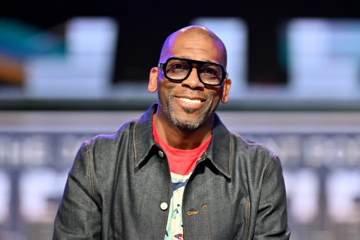 Pastor Jamal Bryant attends the Percy "Master P" Miller Live "Let's Be Clear" podcast recording and book signing event at New Birth Missionary Baptist Church on Oct. 22, 2024, in Stonecrest, Georgia.