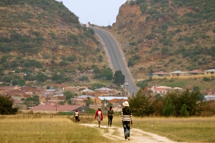 Πολίτες της περιοχής Maseru, στο Λεσότο.