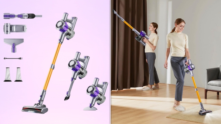 This stick vacuum is powerful, lightweight and easy on your wrists and back. Grab it on sale today.