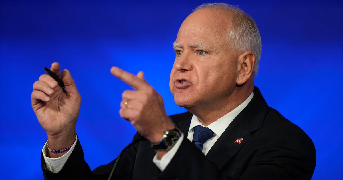 NextImg:Tim Walz Was Asked Who Leader Of Democratic Party Is, And His Reaction Is Telling