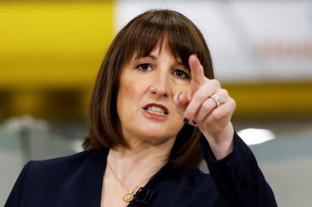 Britain's Chancellor of the Exchequer Rachel Reeves speaks about her plans for Britain's economy in Eynsham, England, Wednesday Jan. 29, 2025. 