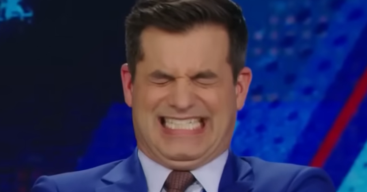 NextImg:‘Oh… S**t’: 'Daily Show' Trump Trade War Joke Takes A Very Dark Turn