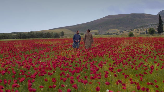 Γιώργος Φριντζήλας και Μιχάλης-Μάριος Γεωργίου σε σκηνή του ντοκιμαντέρ.