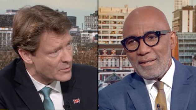 Reform UK deputy leader Richard Tice and Sky News' Trevor Phillips