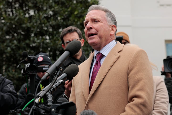 Steve Witkoff, U.S. special envoy to the Middle East, speaks to reporters outside the White House on March 6, 2025. Witkoff gave updates on a slew of foreign policy issues, like peace talks involving Ukraine and Russia and the ceasefire between Israel and Hamas.