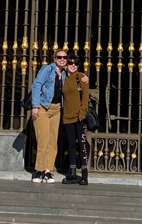 The author (right) and Kristi touring Hearst Castle in San Simeon, California, in 2024.