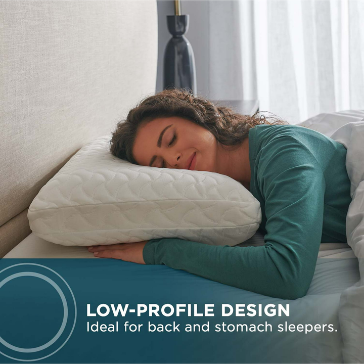 This low-profile pillow is an awesome addition to any side, back or stomach sleepers.