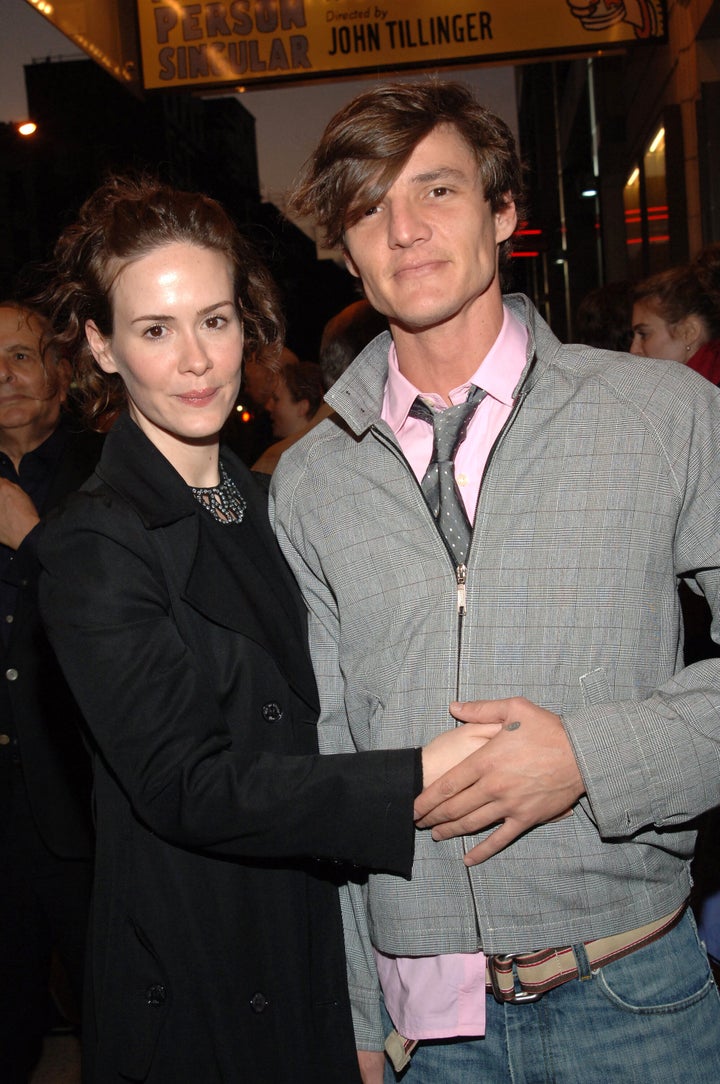 Paulson and Pascal arrive at the opening of the play "Absurd Person Singular" in 2005 in New York City.