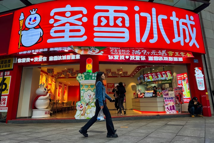 中国のMixue店舗