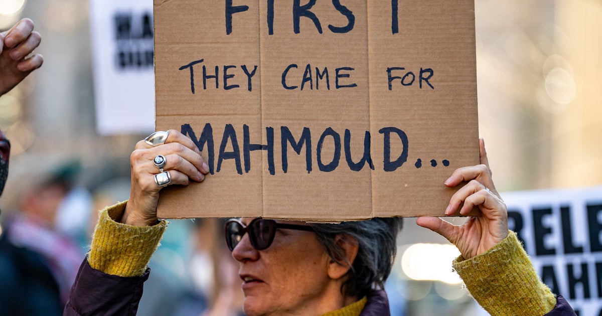 NextImg:Mike Johnson Can't Say What Crimes Mahmoud Khalil Committed