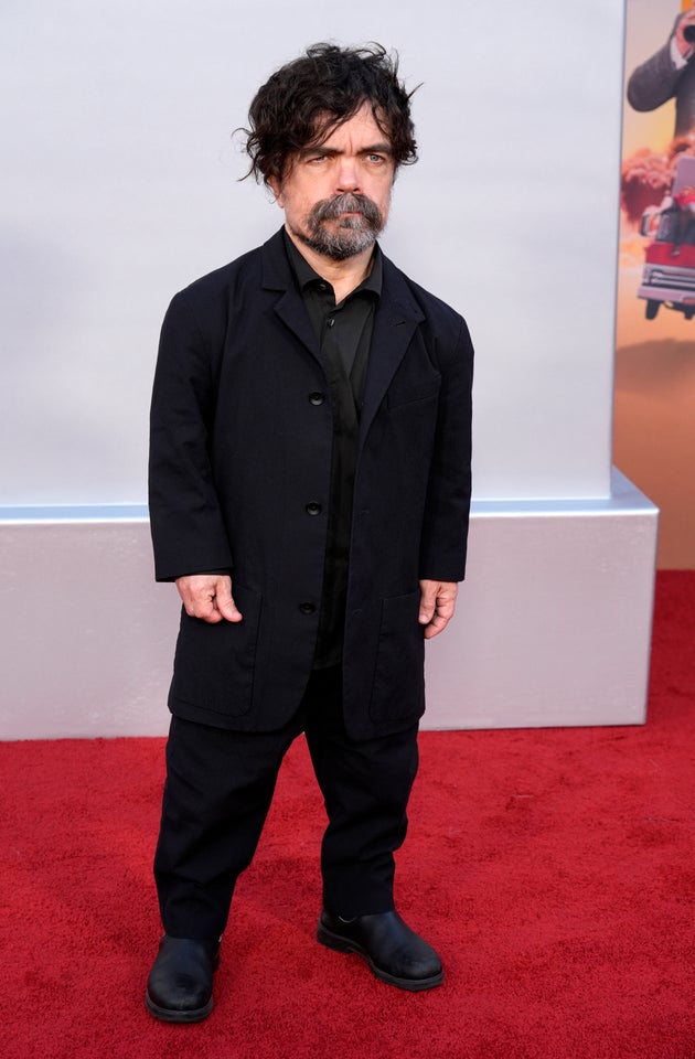 Peter Dinklage at the premiere of Unfrosted in April 2024