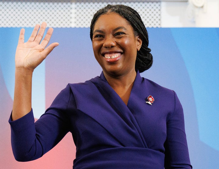 Kemi Badenoch after winning the Conservative Party leadership contest on Nov. 2 in London.