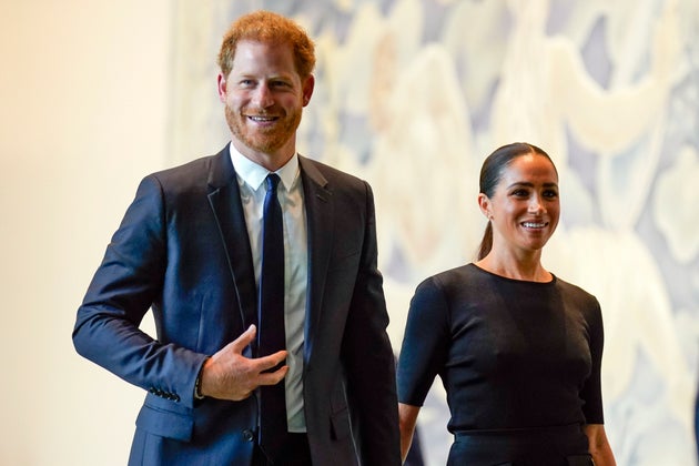 Prince Harry and Meghan Markle at the UN in July 2022