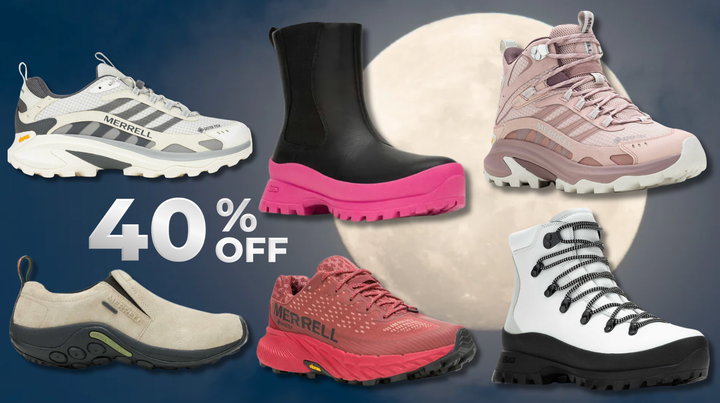 Merrell's Full Moon Flash Sale is giving 40% off a selection of waterproof and Gore-text shoes.