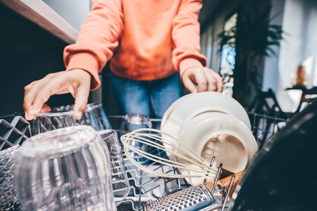 A messily loaded dishwasher won't only inhibit cleanliness, it will also make it harder to put your items back in the cabinets.