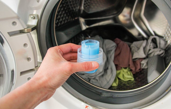 Apparently not everyone uses the detergent cap in the same way.