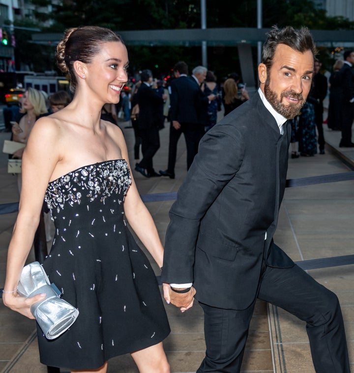 Justin Theroux and Nicole Brydon Bloom first went Instagram official as a couple when they attended her twin sister's wedding in New York City.